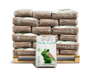 42 sacos de pellet BIOFORESTAL