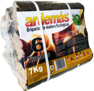 Pack de briquetas de madera CARYSE de 7 kg